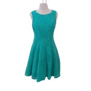 Studio One Seafoam Green Fit N Flare Dress, 6